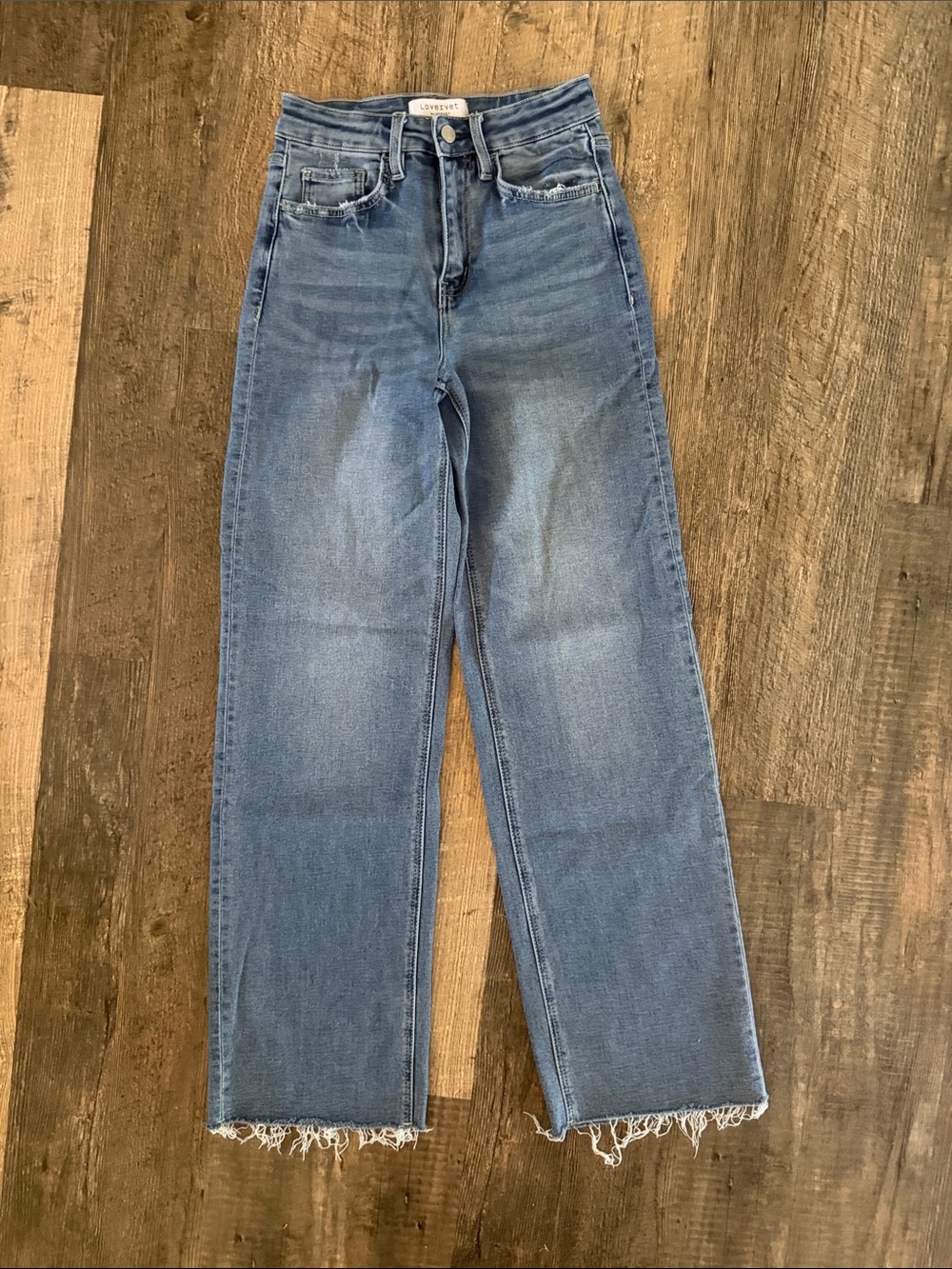 Lovervet High-Rise Straight Leg Jeans 1/25
